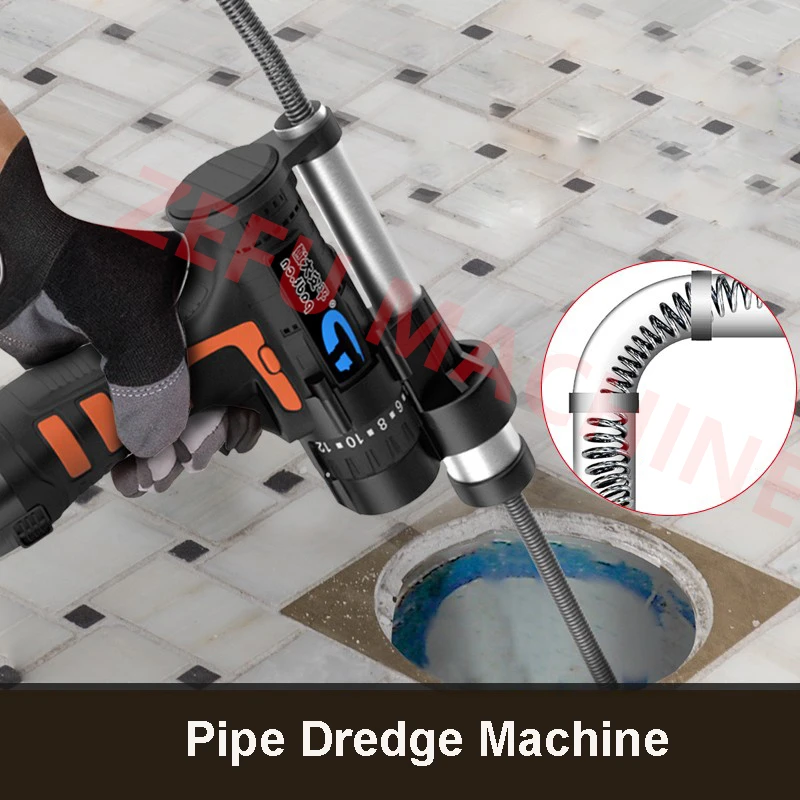 

Pipe Dredging Tool Spring Pipe Sewer Pipe Unblocker Kitchen Sink Toilet Sewer Dredge Cleaning Clogs Machine