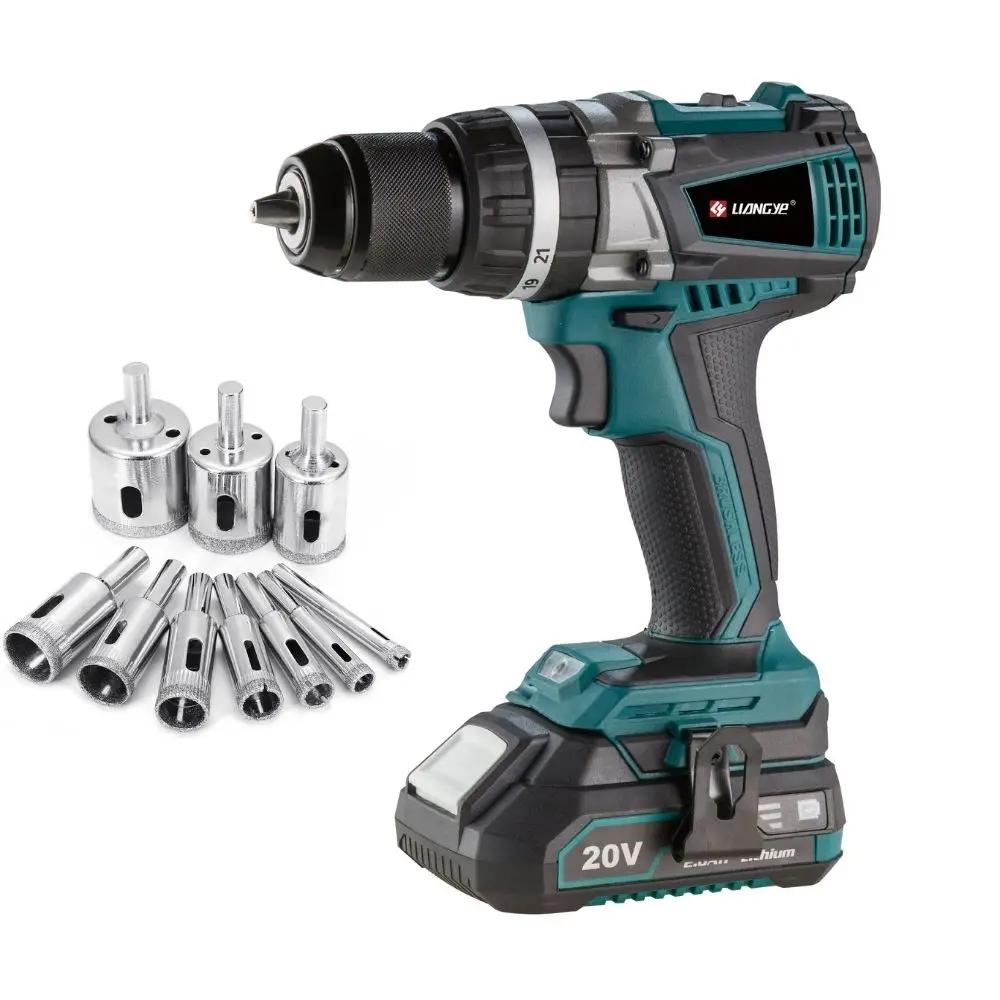 hole cutter drill machine Cordless hammer impact Drill compact Electric Drill Set