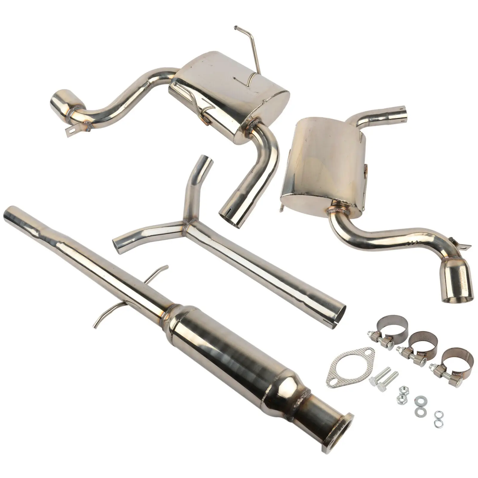 FOR BMW MINI COOPER S R50/52/53 STAINLESS STEEL CATBACK EXHAUST 3