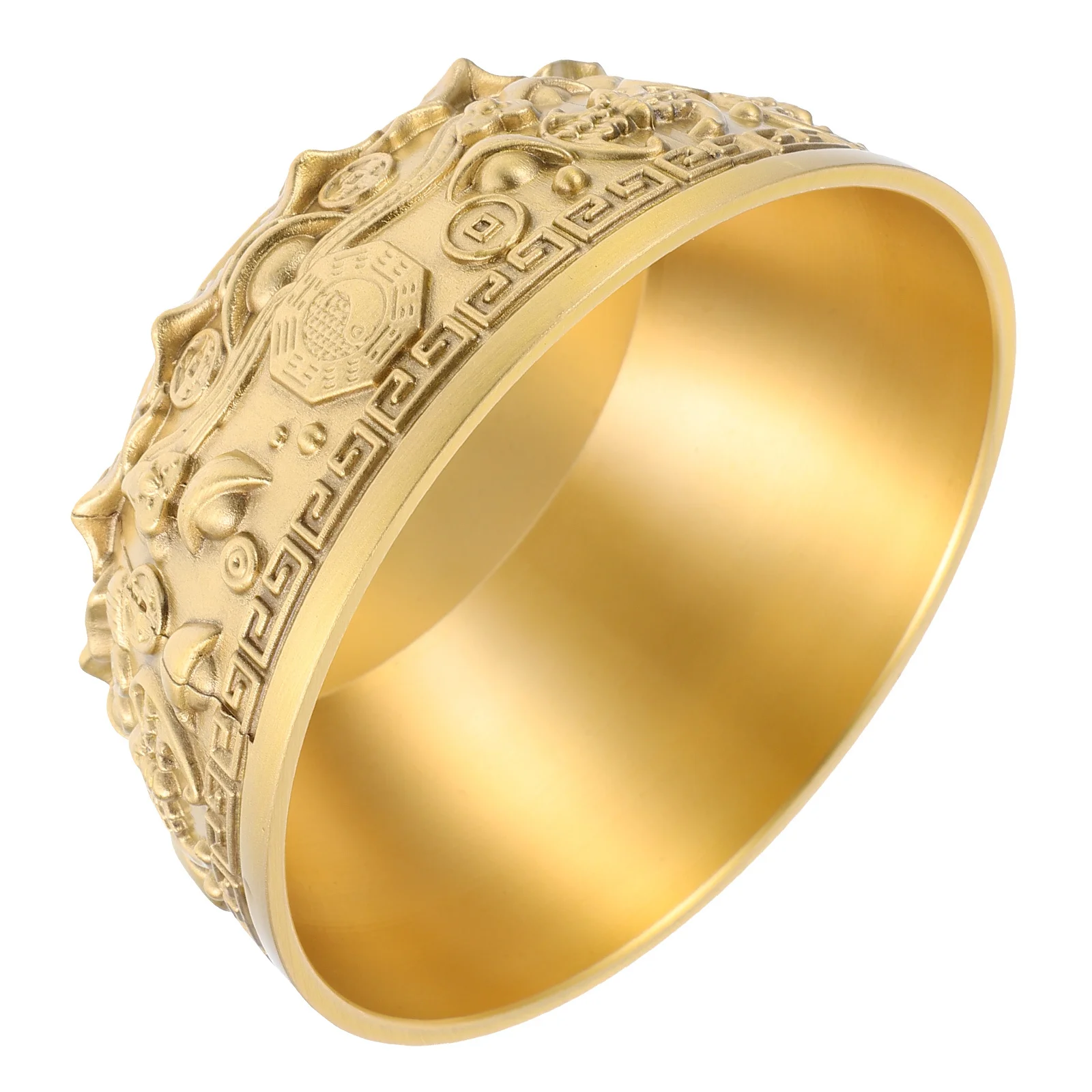 

Brass Fortune Bowl Small Desktop Decor Chinese Style Home Office Tabletop Adornment Wealth Basin Decoration