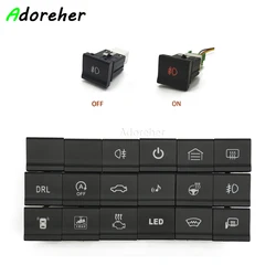 1PC Car Red LED Light Fog Lamp Power On Off Switch For VW polo 6C 2014 2015 Auto Accessories