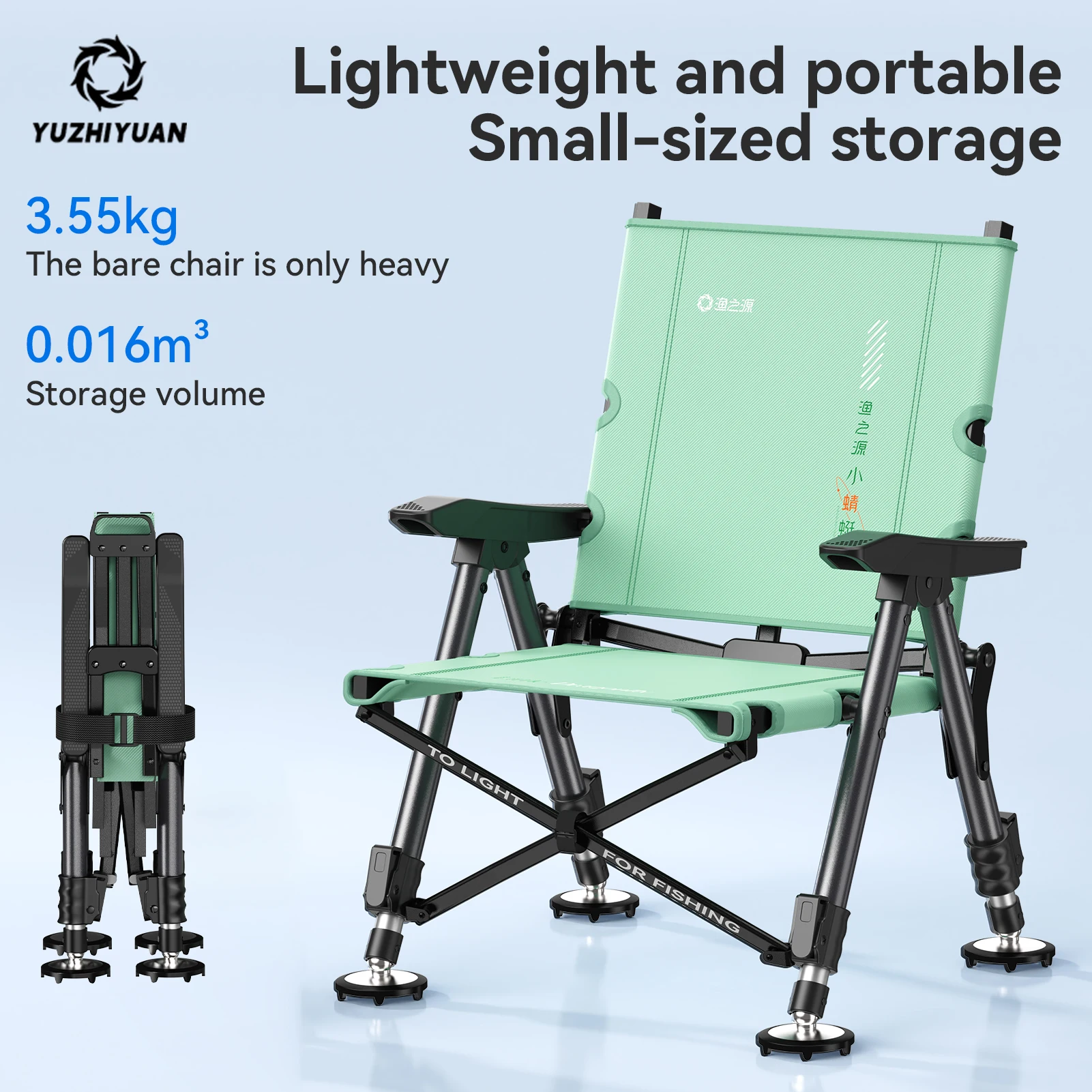 Camping Chair 400LBS Support,  Foldable,Portable,Outdoor Folding Chair with Spring Legs for All Terrains Camping,Beach,Backyard