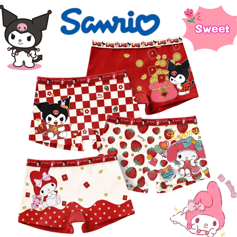 

Sanrio Hello Kitty Cinnamoroll Pompompurin милые антибактериальные дышащие боксеры в стиле аниме для учащихся начальной школы