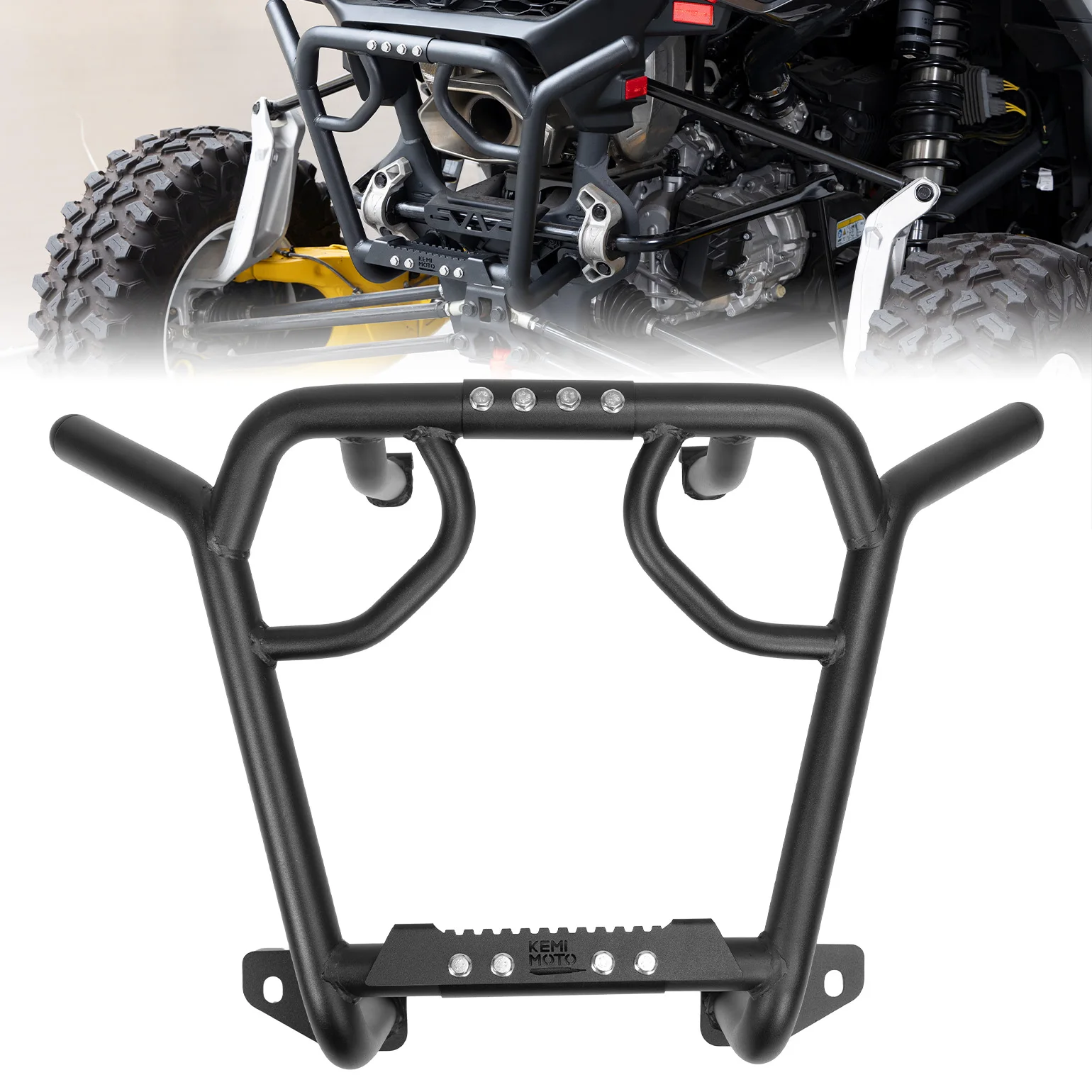 

Rear Bumper Metal 38MM Tube Rust-Resistant Powder Coating Stepped 715007172 For Can-Am Maverick R Max X RS 999T 2024-2025