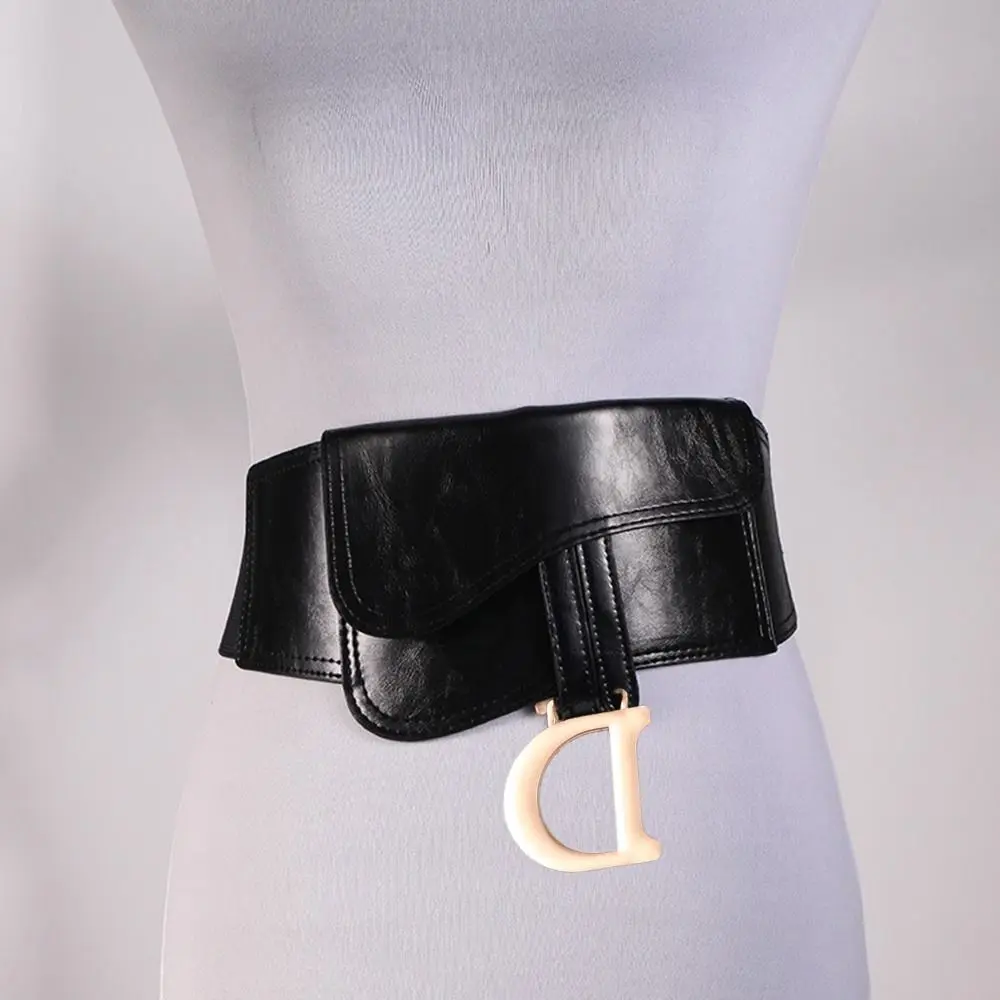 Fashion Plus Size Luxury Belts Vintage Elastic Wide Corset Band D Letter Waistband Apparel Accessories