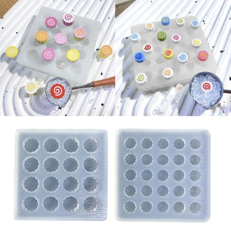 

3XUA Large/Small Diy Handmade Firepaint Wax Pellet Mold Dropping Handmade Creativity DIY Silicone Mold