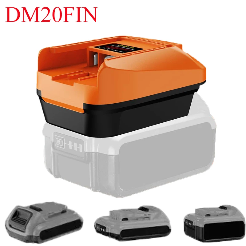 

Battery Adapter DM20FIN for FEIN 18V Lithium-ion Battery Power Tool Converter for Dewalt 20V and Milwaukee 18V Lithium Batteries