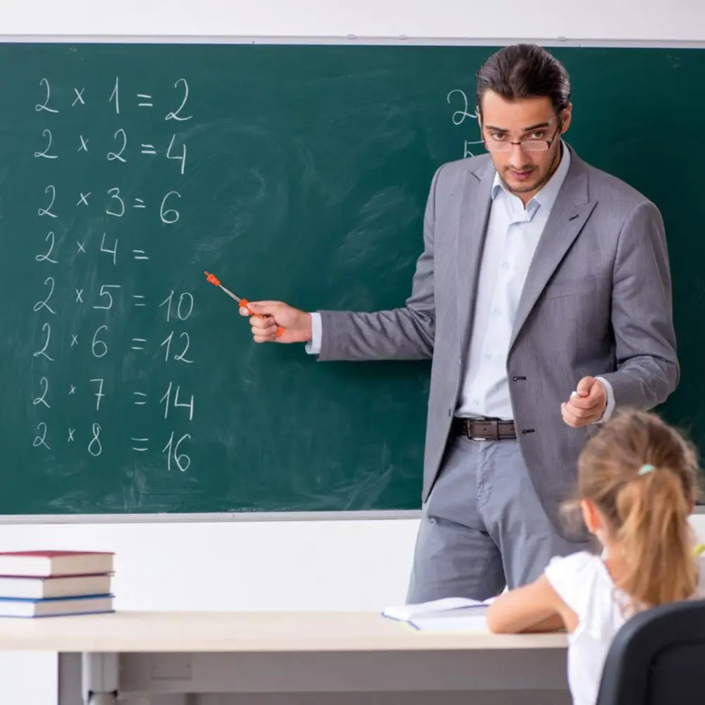 Bâton de lecture télescopique en acier inoxydable pour enfants, pointeur de doigt mignon, idéal pour les enseignants