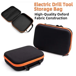 Portable Electric Drill Tool Storage Bag Oxford Cloth Electrician Hardware Organizer Pouch Multipurpose Shockproof Tool Bags