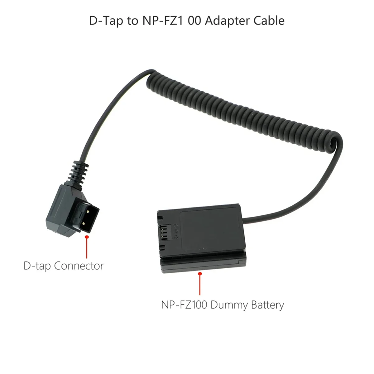 N87R NP FZ100 Dummy Battery to D-Tap for V-Mount BP Battery for Sony A7r3/A7M3/A7S3/Fx3 A9