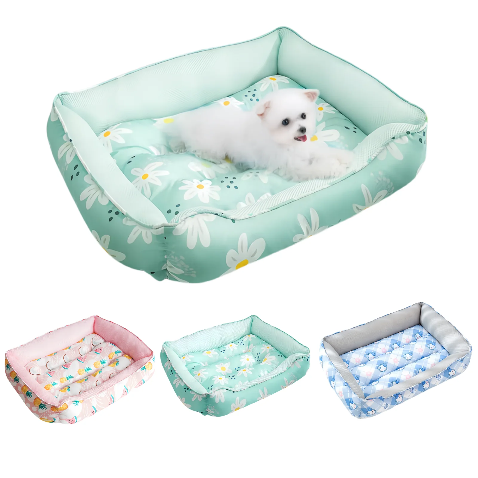 

Cooling Pet Mat Summer Ice Pad Dogs Sleeping Mats for Cat Breathable bed Pet Dog Bed Washable Pets Pad Cats Cushion pet supplies