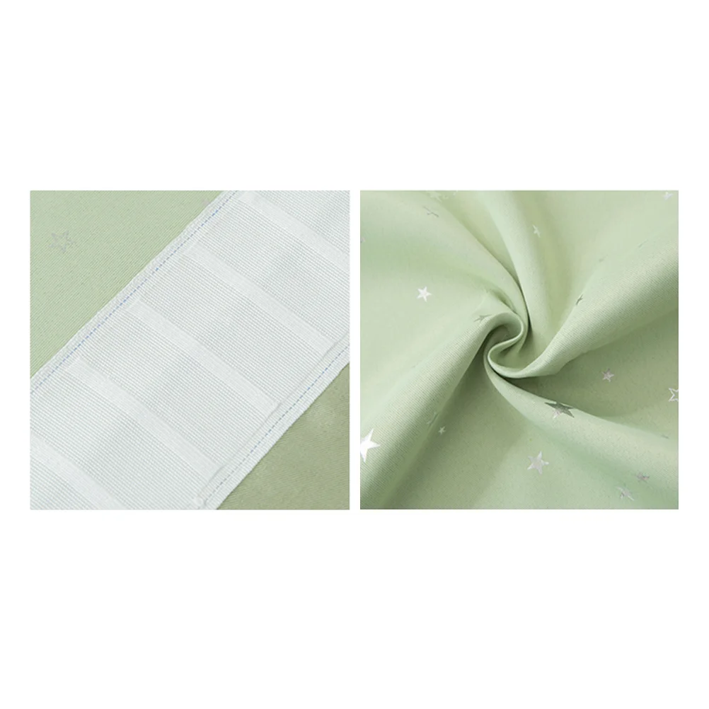 100x250 سنتيمتر أنيقة نافذة التعتيم الستار نجوم نمط غرفة سواد الستائر لغرفة المعيشة غرفة نوم الذروة الأخضر #5