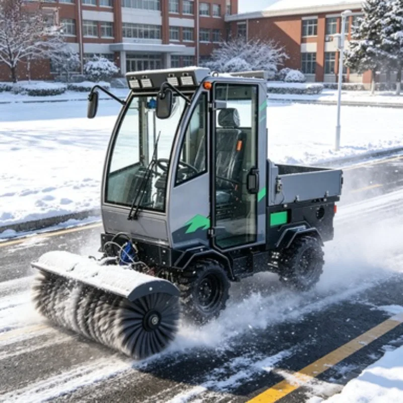Multifunctional Four-wheel Drive Snowplow/household Road Property Scenic Area Snow Removal/small Snowplow/road Snowplow