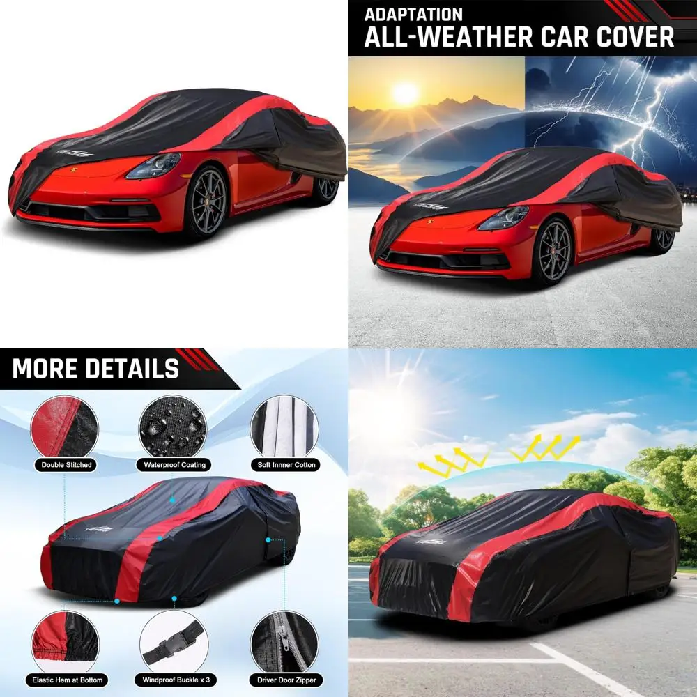 

Custom Waterproof All-Weather Car Cover for 2006-2025 Model Years, Suitable for Boxster and 718, with Cotton Lining Protection