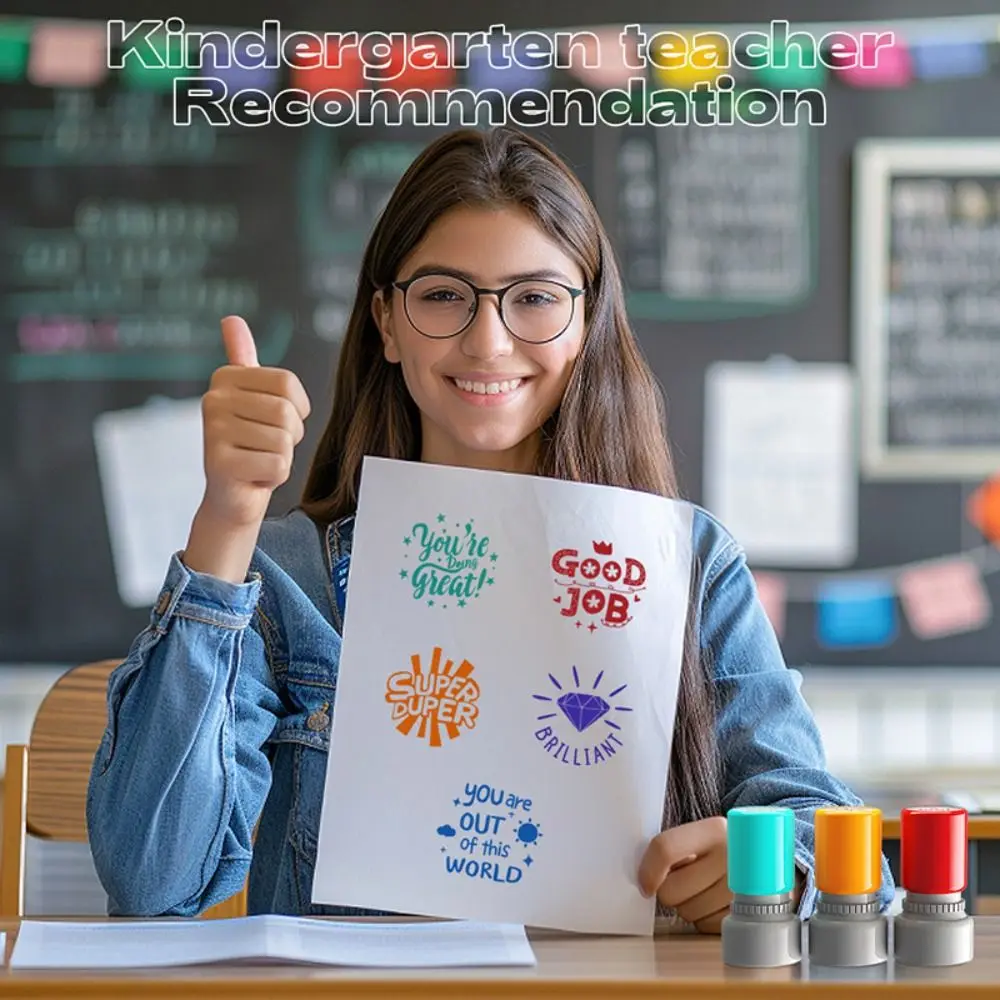 التحبير التلقائي تعليق المعلم ختم النسخة الإنجليزية ختم السلوك التعليمي الحافز تشجيع ملون #1