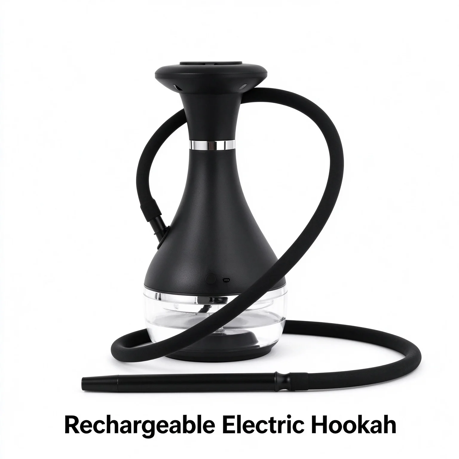 Rechargeable Electric Hookah Set, Charcoal-Free Portable Arabic Shisha Kit, Luxury Electronic Hookah with Storage Travel Case fo