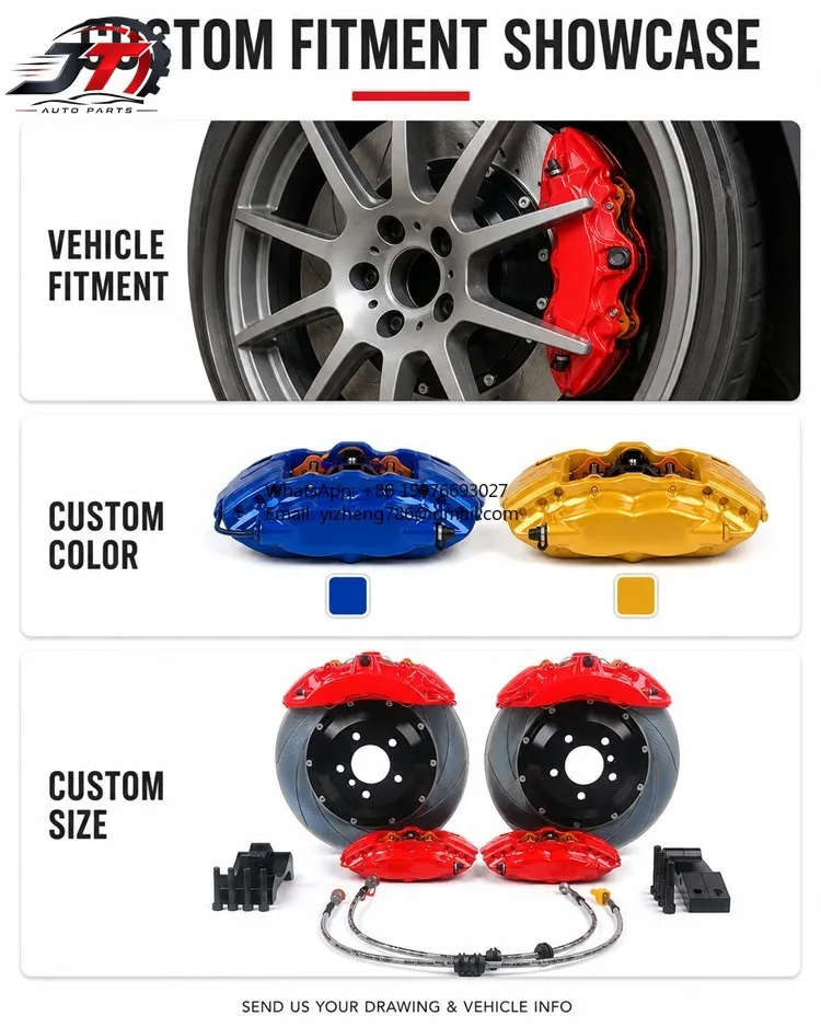 New style Car Big Brake Caliper Kit 9202 Four Pot for BMW E46 E36 E39 E92 E60 E30 M3 F10 F30 X6 F16 335i E38 E71 E90 F22 M3 F80