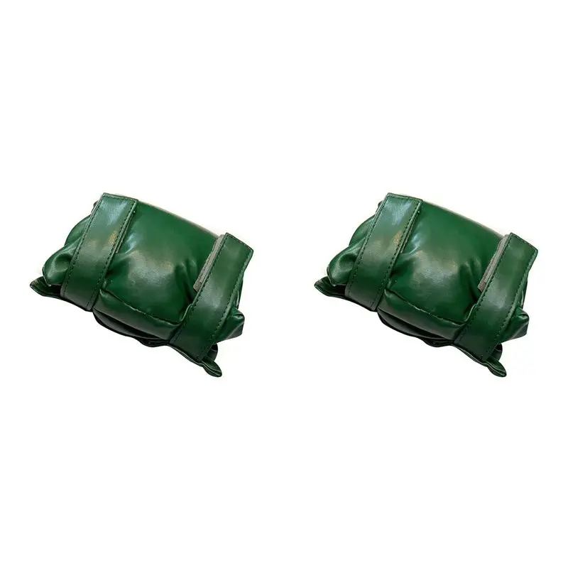 

A53Q-2X Insulated Outside Tap Cover Winter Frost Protector Outdoor Weather Jacket Garden Faucet Cover Leather Green