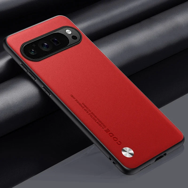 Luxe lederen telefoonhoesje voor Google Pixel 10A 10 11 XL 9A 9 Pro 8Pro 7 6 Pro 8A 7A 5A 4 Effen hoesje Stootbestendig Zachte achterkant
