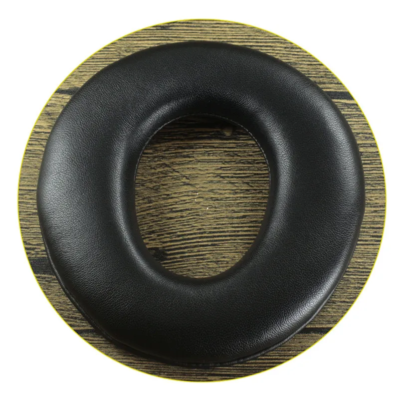 Penggantian 1 pasang kulit domba Protein kulit 115X110MM bantalan telinga untuk MDR-CD750 CD1000 CD2000 CD3000 headphone penutup telinga hitam