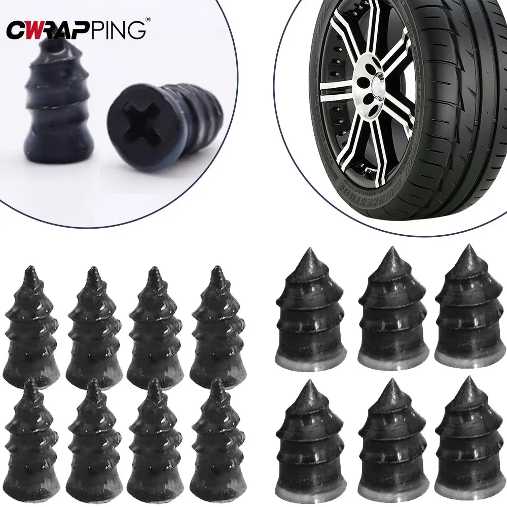 Car Motorcycle Vacuum Tyre Repair Nails Truck Scooter Bike Tire Puncture Repair Tubeless Tools Rubber Metal for Car Accessories