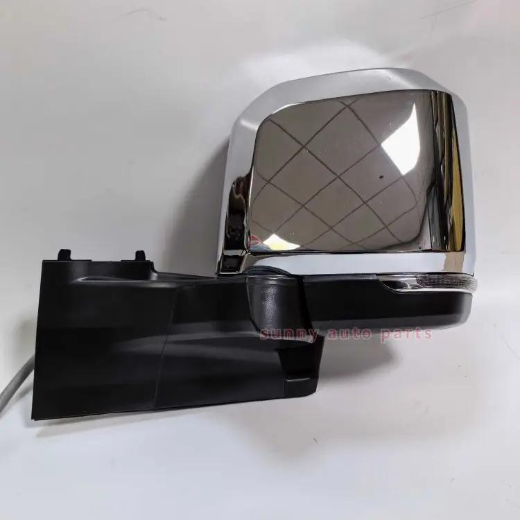 

GZSAP Hiace 2019 7P Side Mirror Rear View Mirror for Toyotas Gray Chrome LED Blinker Foldable Vans