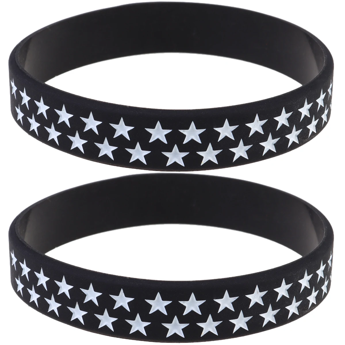 

2 Pcs Wrist Bands American Independence Day Memorial Wristband DIY Decor Flag Presidential Election Cheer Bracelet