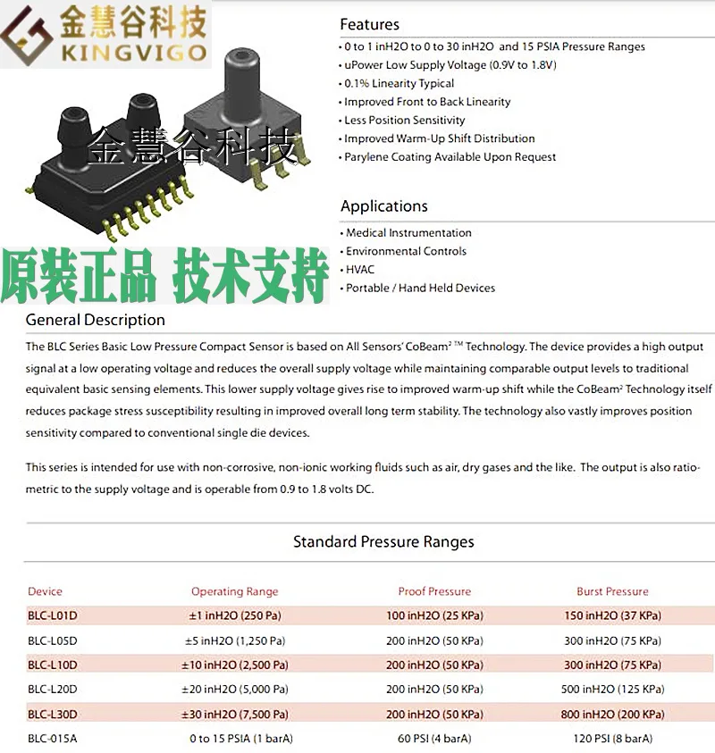 BLCR-L05D-U2 Trigger Interface Pressure Sensor All Sensors New Original