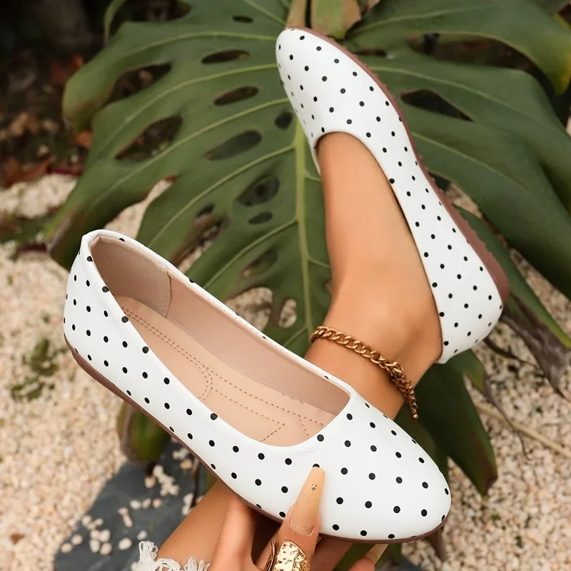 

Новые женские туфли-балетки на весну-осень 2026 с элегантным бантом, удобные повседневные кроссовки в стиле лолита, женская обувь