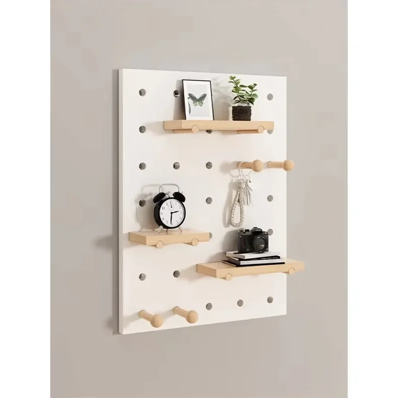 Wooden Nail Panel Modular Display Tissue Storage Wall Mount
