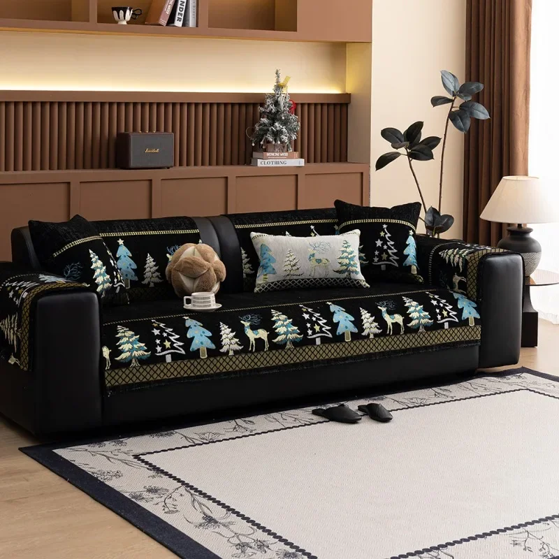 1PC Anti-slip Sofa Cushion Sofa Towel New Year's Autumn and Winter High-end Light Luxury All-inclusive Cover Cloth Home Textile