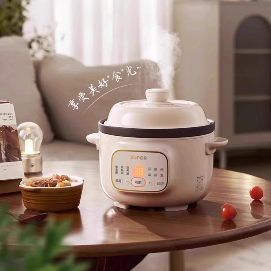 

Автоматическая электрическая тушеная кастрюля из фиолетовой глины — предметы первой необходимости для нежного супа и питательной каши