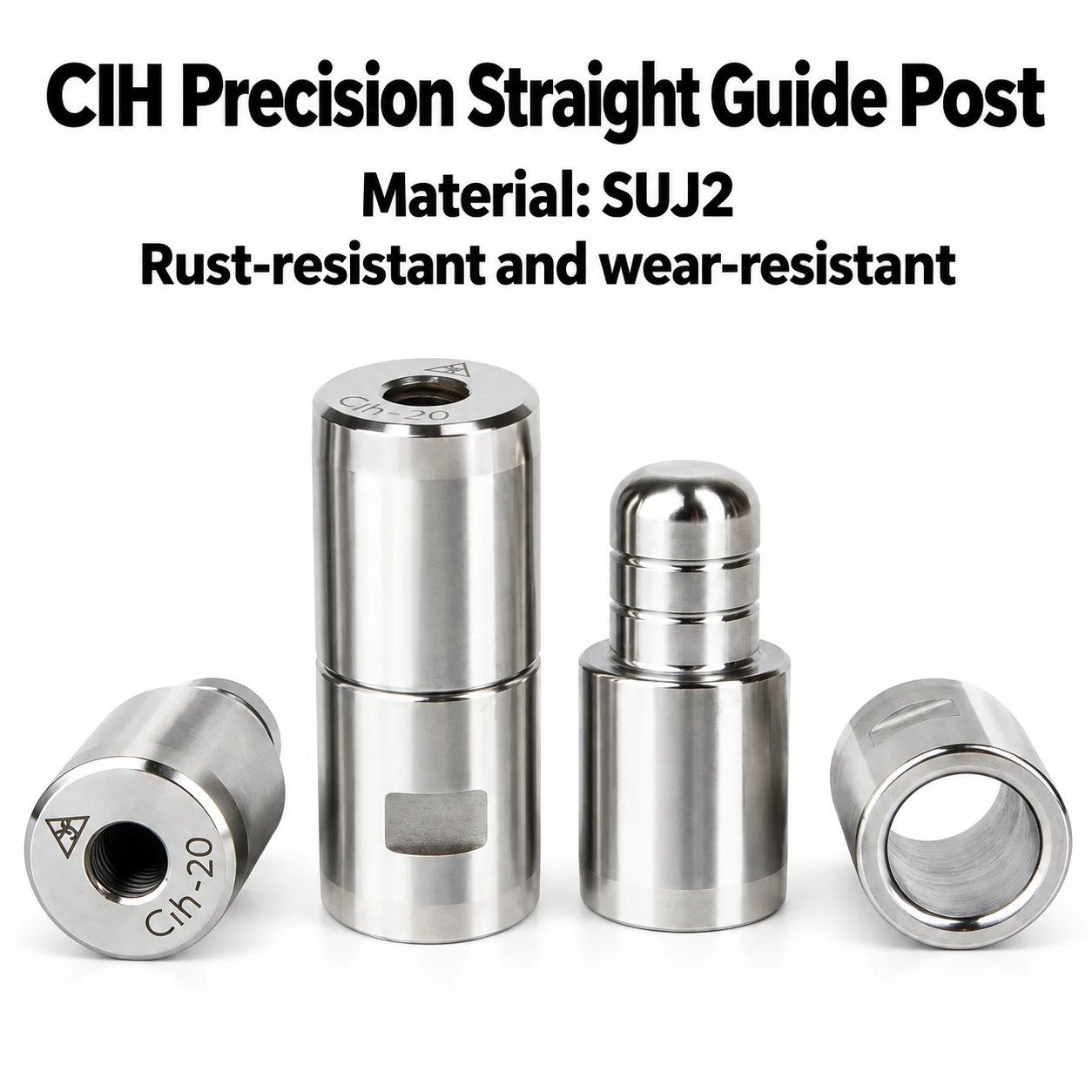 2/5 Sets CIH Round Tapered Interlock Guide Posts for Blow Molding Die Precision Positioning Mold Accessories