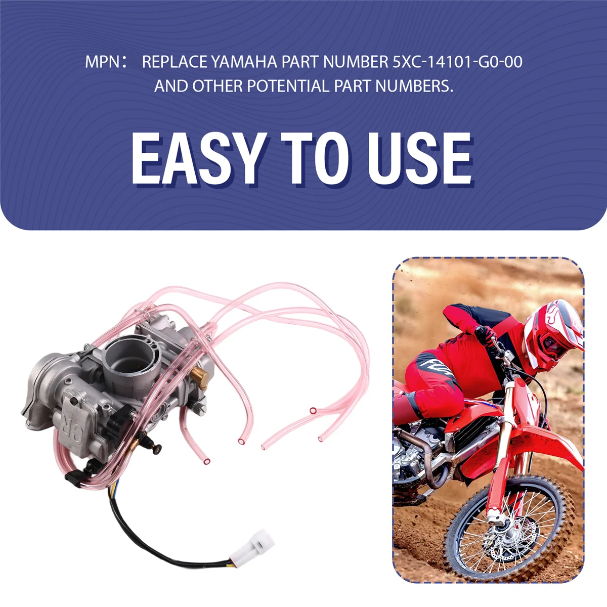 

HIWS New Carburetor for WR250 WR250F YZ250F 2001-2013 CRF250R CRF250X 2004-2013 FCR38 FCR 38mm