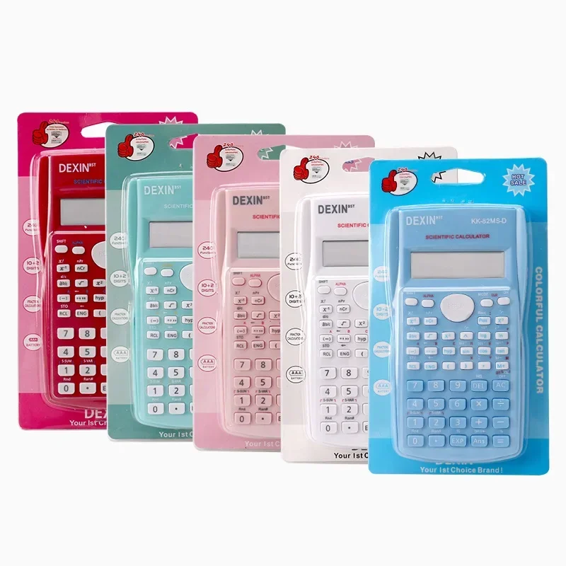 Portable Handheld Student Calculator Scientific Calculator 82ms Creative Color Function Calculator Student School Supplies