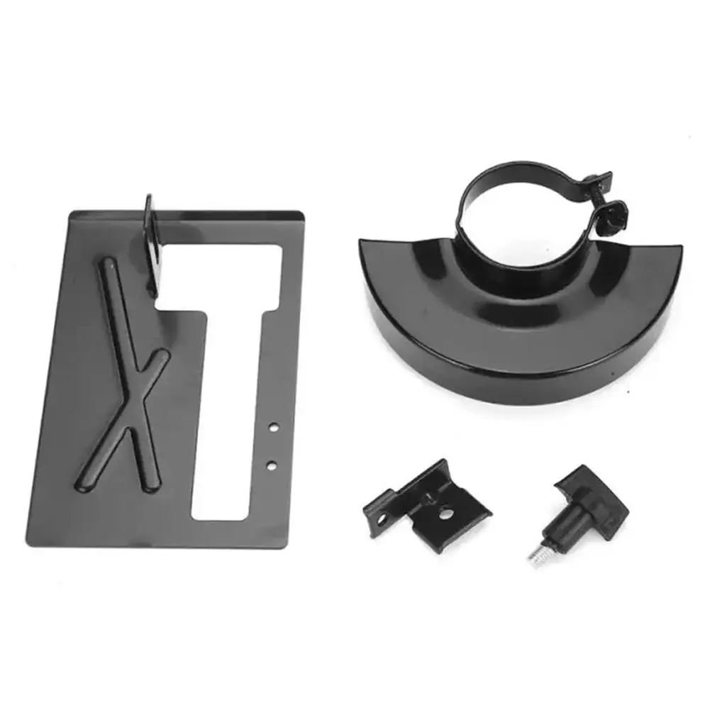 Adjustable Metal Angle Grinder Stand Bracket with Protective Cover Set - Balance Base Guard for DIY Woodworking Tools