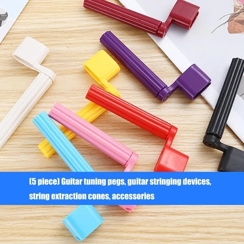  Guitar String Winder Featuring Built in Pin Remover Compact Size Reduces Hand Fatigue Universal for Musicians