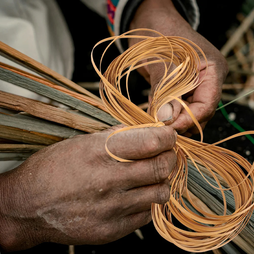 

2 Rolls Pe Rattan Material Repair Kit DIY Flat Plastic Rattan Chair Weaving Supplies for Furniture Fix Basket Weaving Kit