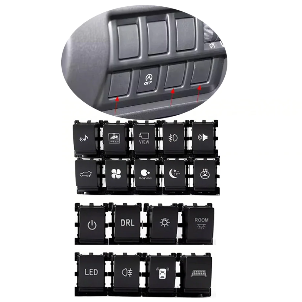 

1 шт. подходит для Subaru Forester 19-24 нижнего преобразования противотуманных фар, вентилятор, музыкальный радар, прожектор, выключатель питания