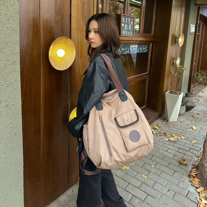 Mochilas de moda multifuncionales de gran tamaño para mujer, bolso de hombro con separación de ropa seca y húmeda de gran capacidad para viajar y deportes