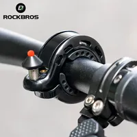 ROCKBROS Bicycle Bell Aluminium Alloy MTB Road Bike Horn Bike Ring Safety Cycling Handlebar Bicycle Hidden Alarm Bike Accessory