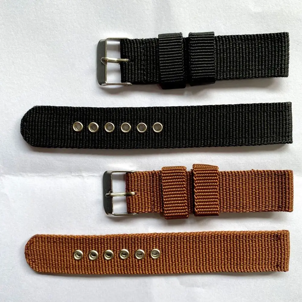 Bracelet Sports Nylon Canvas Strap Men Women Pin Buckle Replacement Watchband Watch WristBand Watch Accessories