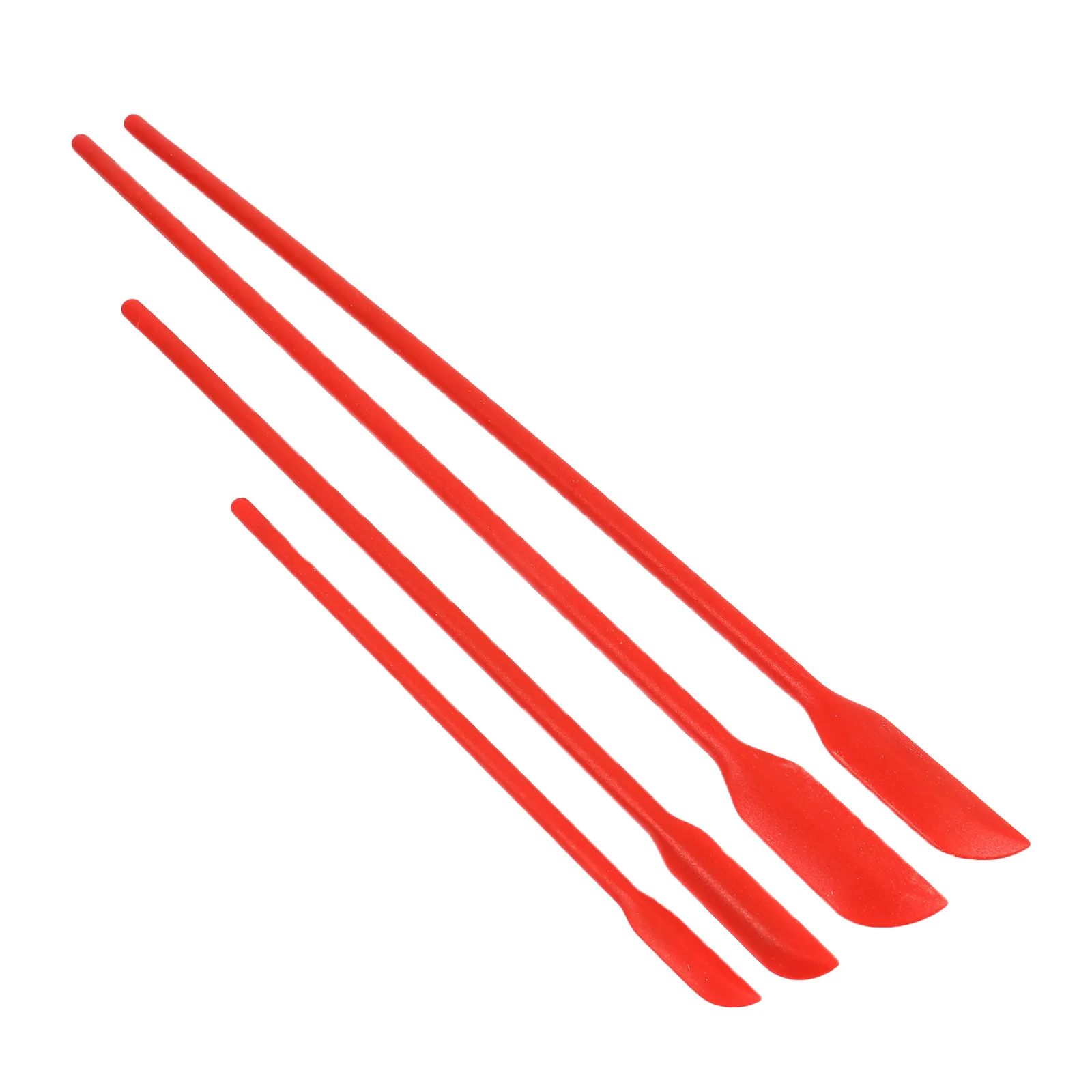 4Pcs Long Handle Silicone Spatula Set Kitchen Scraper for Jam Cream Spread Mold Release Cooking Baking Tool Heat Resistant