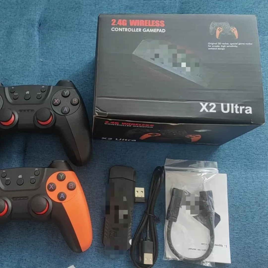 X2 Ultra Factory 2.4G وحدة تحكم لاسلكية أندرويد PSp كمبيوتر تلفزيون البخار غمبد مشغلات الألعاب المحمولة 2025