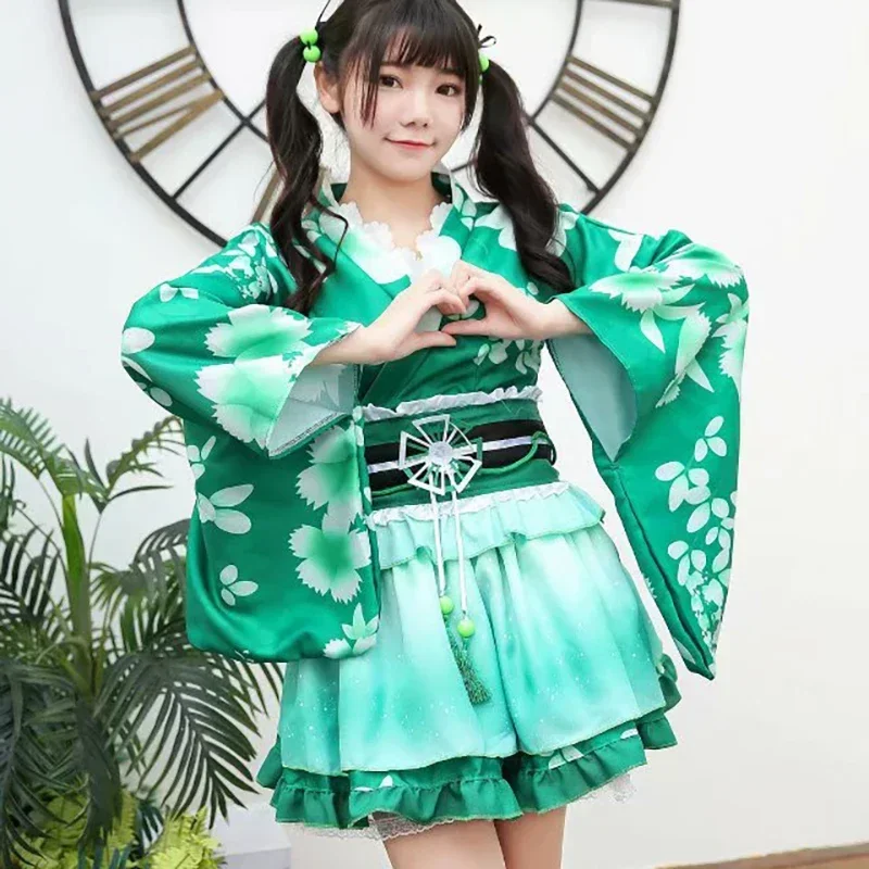 أزياء أنيمي لوف لايف ماكي نيشيكينو سونودا أومي التأثيرية فستان كوتوري مينامي ملابس كيمونوكا كوساكا # 1 # د.