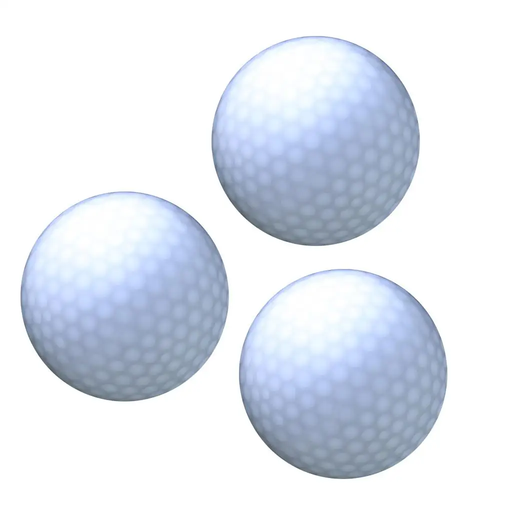 3 Pieces Glow in the Dark LED Golf Balls Official Size Weight