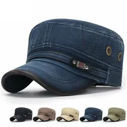 Summer Mesh Outdoor Sport Quick Drying Military Caps Men Breathable Cadet Army Cap Flat Top Hat Cycling Running Cap Baseball Cap