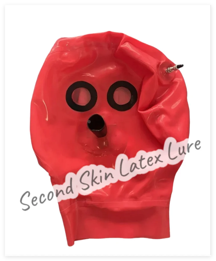 قناع اللاتكس الطبيعي صنم المطاط اغطية نفخ مثير القبعات اليدوية النساء أزياء الهالوين التأثيرية