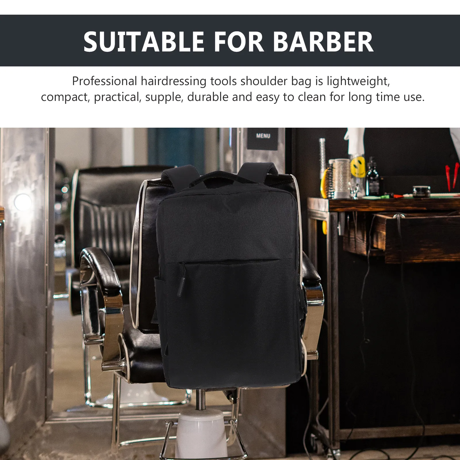 1Pcs Canvas Laptop Backpack Waterproof Scratch Resistant Business Laptop Bag Travel Daypack for Professionals Students Office