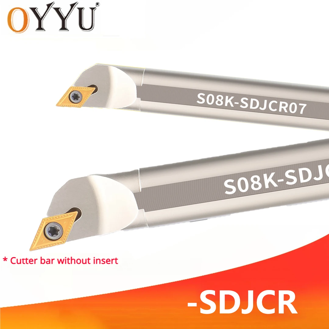 

OYYU SDJCR Белый внутренний держатель инструментов из пружинной стали S12M-SDJCR07 S20R-SDJCR11 Хвостовик с ЧПУ S12M S20R SDJCR07 SDJCR11 Расточная оправка